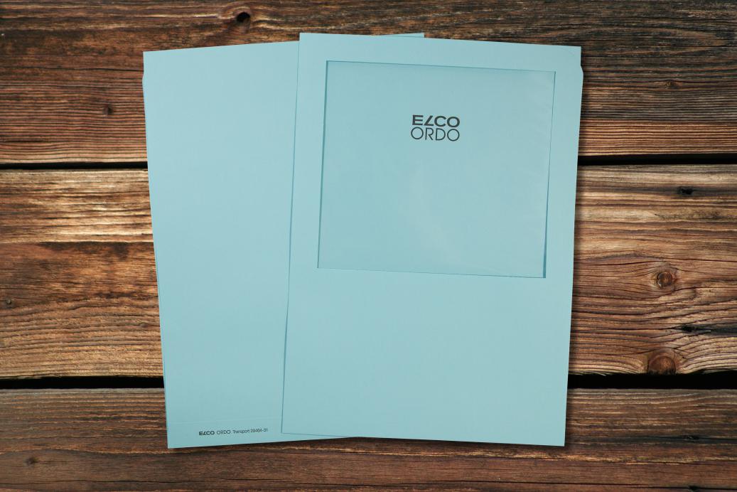 Ordnungsmappen mit Sichtfenster 220x310 mm Hellblau 120 g/qm